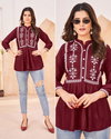 Bubbly By Ff Embroidery Work Ladies Tops Wholesale Suppliers In Mumbai